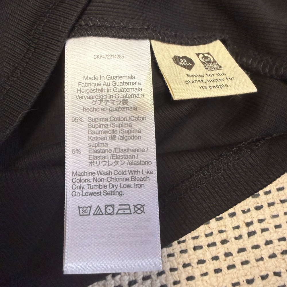 Madewell Supima Rib Black Racerback Mini Dress - Picture 7 of 7